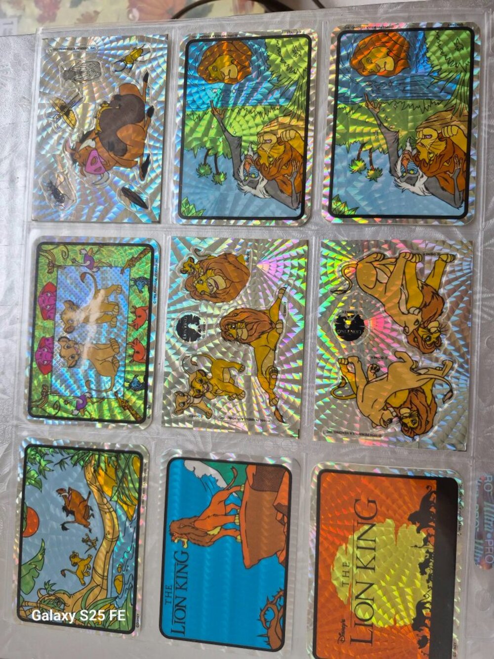 VINTAGE ROI LION PRISME AUTOCOLLANT LOT DE 9 DISTRIBUTEURS AUTOMATIQUES